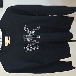 Michael Kors Black Women's Sweater W/ Rhinstones Size Medium (Joni # 18)